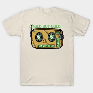Vintage Robot Radio Designs for Seniors with Humor T-Shirt
